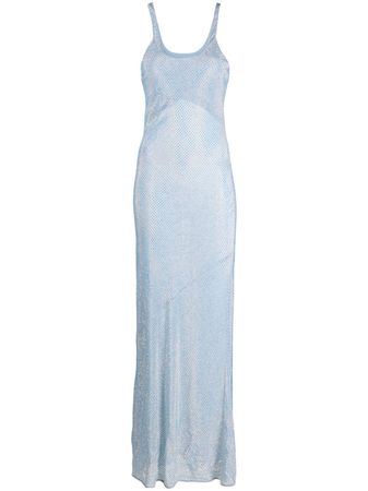Stella McCartney Crystal Strass Silk Maxi Dress - Farfetch