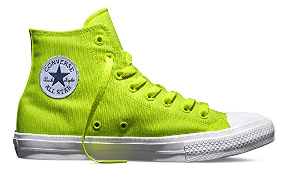 Amazon.com | Converse Chuck Taylor All Star II Hi Fabric Volt Green 150157C (12 M US) | Fashion Sneakers
