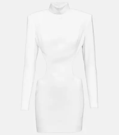 Crepe Mini Dress in White - Monot | Mytheresa