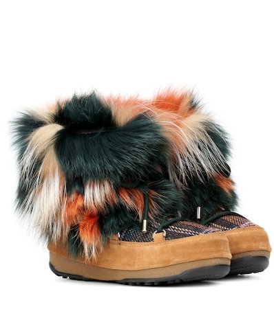 x Moon Boot® fur ankle boots