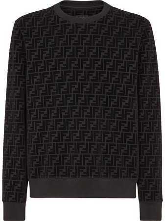 Fendi FF-pattern crew-neck Sweatshirt - Farfetch