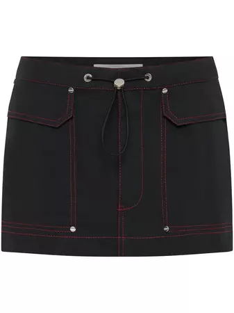 Dion Lee Hongbao contrast-stitch Miniskirt - Farfetch