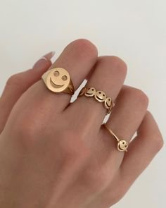 smiley rings