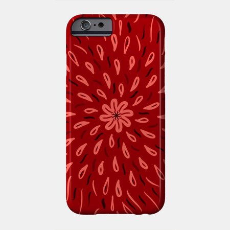 Red Flower Drops - Flowers - Phone Case | TeePublic