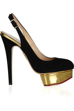 Charlotte Olympia | The Dolly suede pumps | NET-A-PORTER.COM