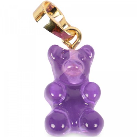 Crystal Haze Jewelry Nostalgia Bear Pendant in Purple - BAMBINIFASHION.COM