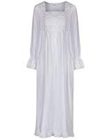 Womens Sexy Vintage Loungedress Nightgown 2 pcs Victorian Sleepwear Nightshirt Girls Pajamas (Light Blue) at Amazon Women’s Clothing store: