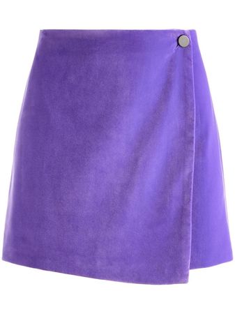 Alice + Olivia Renna Button Wrap mini-skirt - Farfetch