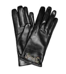 Horsebit Leather Gloves - Gucci | Mytheresa