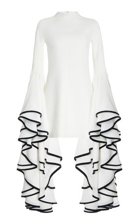 Exaggerated-Sleeve Bi-Stretch Crepe Dress By Proenza Schouler | Moda Operandi