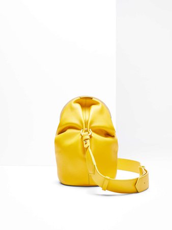 Soft leather bag, yellow - "MICHIKO" Max Mara
