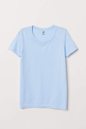 Seamless Sports Shirt - Blue
