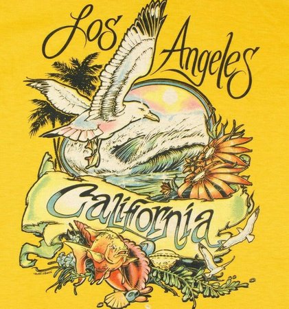 Vintage 70s Los Angeles California T Shirt Skate Surf Souvenir | Etsy