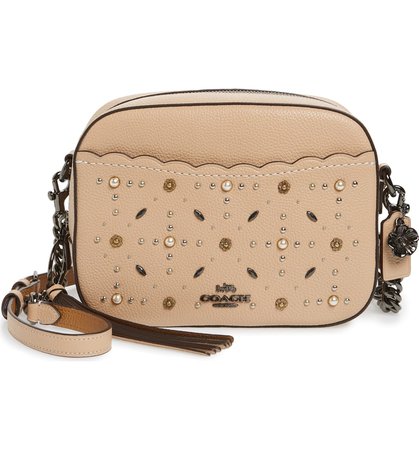 COACH Studded Leather Camera Bag | Nordstrom