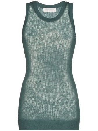 Shop green extreme cashmere Vincent sleeveless tank top with Express Delivery - Farfetch