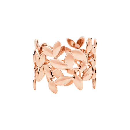 Paloma Picasso® Olive Leaf Band Ring in Rose Gold