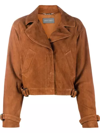 Alberta Ferretti Suede Leather Jacket