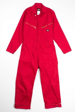 Red Dickies Utility Workwear Coveralls - Ragstock