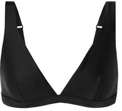 Matteau - The Plunge Bikini Top - Black