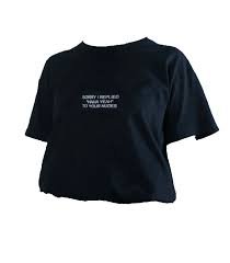 black t-shirt