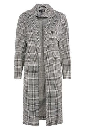 Grey & White Striped Coat