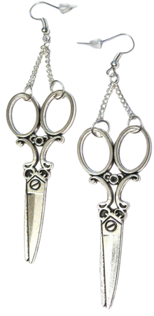 scissor earrings