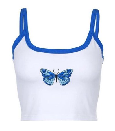 Blue Butterfly Crop