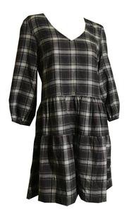 Grunge Grey and Red Plaid Soft Flannel Baby Doll Dress circa 1990s – Dorothea's Closet Vintage