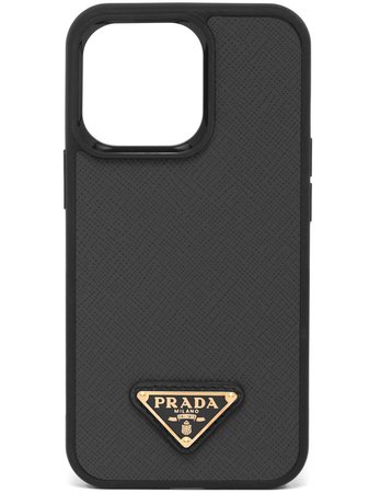 Prada triangle-logo iPhone 13 Pro Cover - Farfetch