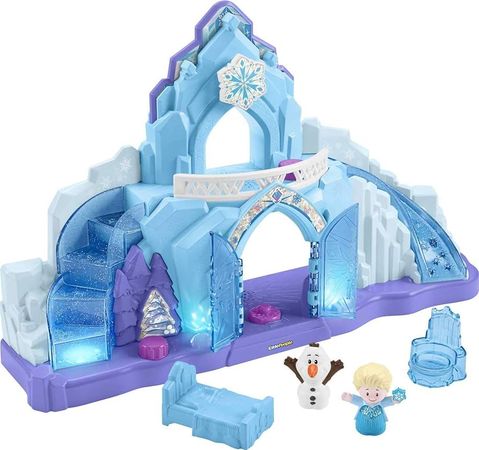 Amazon.com: Fisher-Price Little People Toddler Playset Disney Frozen Elsa’s Ice Palace Musical Toy with Elsa & Olaf Figures for Ages 18+ Months (Amazon Exclusive) : Toys & Games
