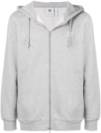 adidas oversized zip front hoodie