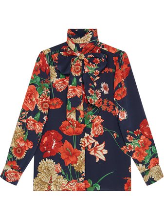 Gucci Spring Bouquet Silk Shirt - Farfetch