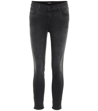 Selena cropped mid-rise skinny jeans