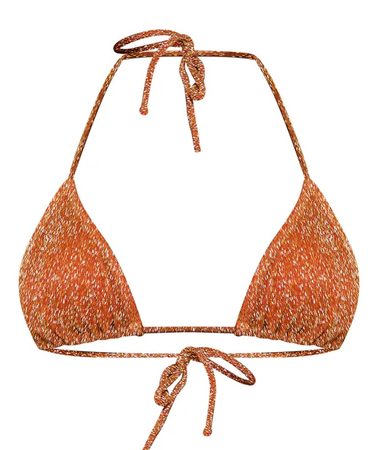 orange glitter bikini top