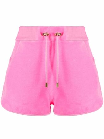 Shop Balmain velvet drawstring track shorts with Express Delivery - FARFETCH