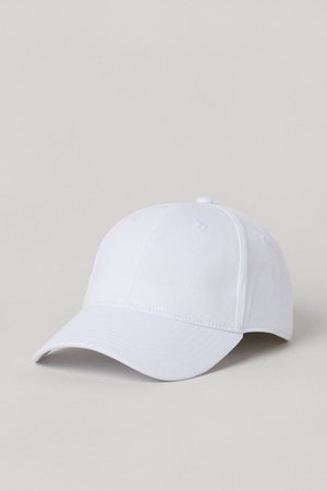 Cotton Twill Cap - White - Men | H&M CA