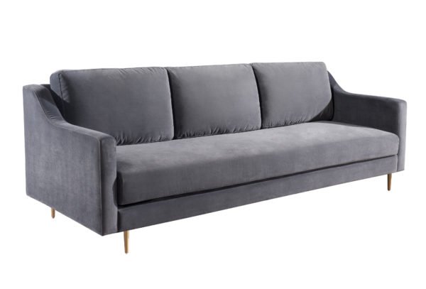 Milan Grey Velvet Sofa – TOV Furniture