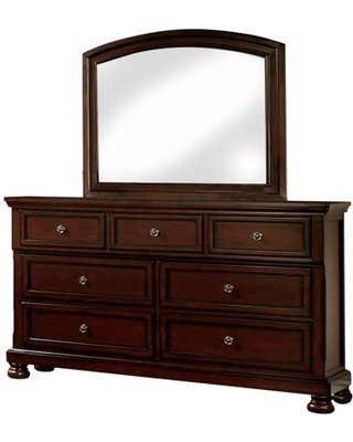 New Seasonal Sales are Here! 19% Off Furniture of America Violeta Dresser and Mirror Set, Dark Cherry