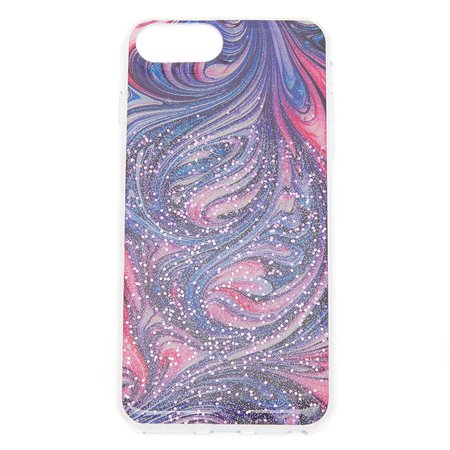 Pink and Purple Glitter Swirl Phone Case | Claire's US