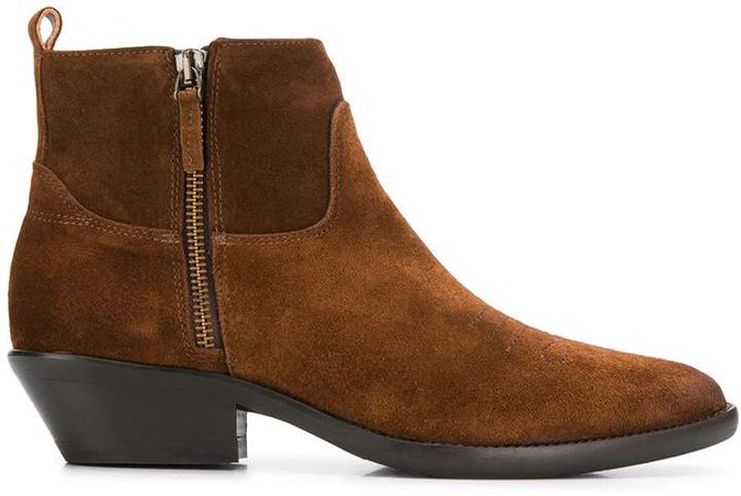 panelled ankle boots