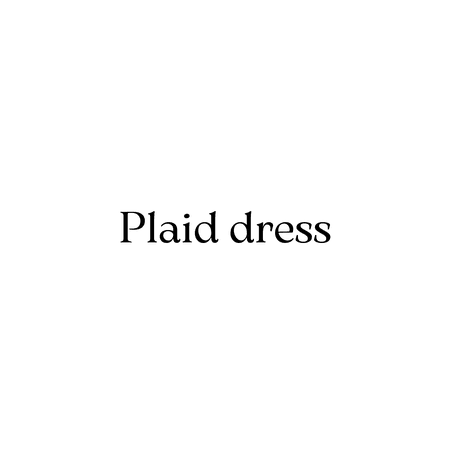 plaid dress text