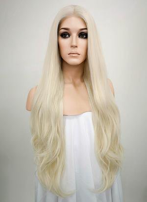 Straight Platinum Blonde Lace Front Synthetic Wig LW150D – Wig Is Fashion