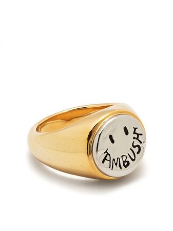 AMBUSH Smiley Brass Ring - Farfetch