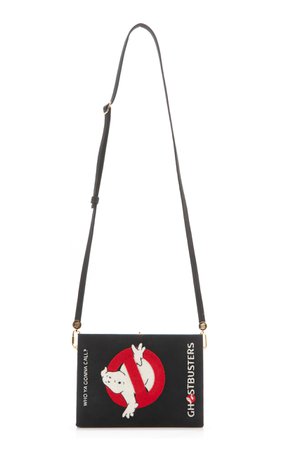 Ghostbusters Embroidered Canvas Book Clutch with Strap by Olympia Le-Tan | Moda Operandi