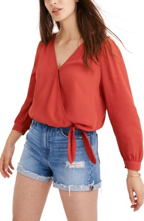 Madewell Wrap Top | Nordstrom