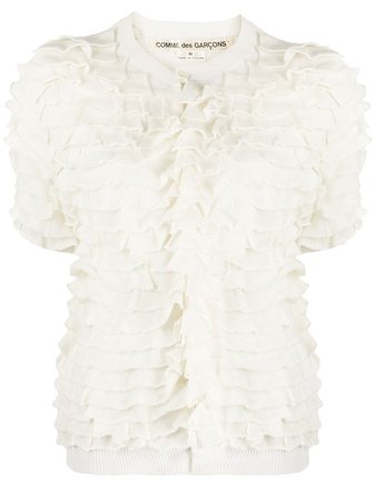 Comme Des Garçons Pre-Owned 1990s ruffled buttoned blouse