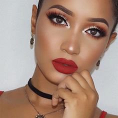 makeup red lips - Google Search