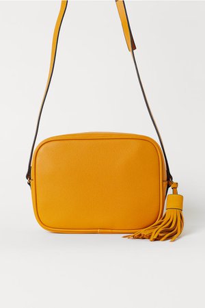 Shoulder Bag with Suede Tassel - Yellow - Ladies | H&M US