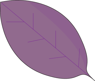 Purple Autumn Leaf Clip Art - Purple Autumn Leaf Image