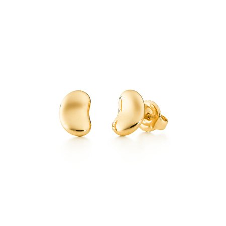 Elsa Peretti® Bean Design earrings in 18k gold. | Tiffany & Co.